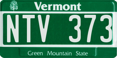 VT license plate NTV373