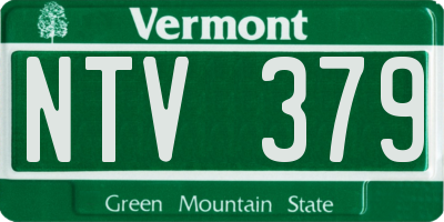 VT license plate NTV379