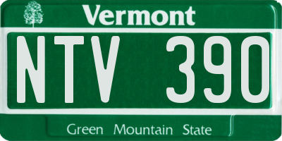 VT license plate NTV390