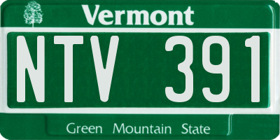 VT license plate NTV391