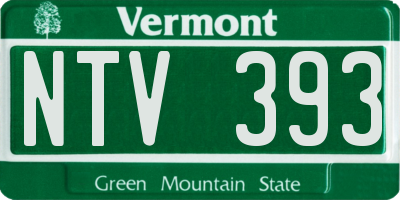 VT license plate NTV393