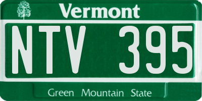 VT license plate NTV395