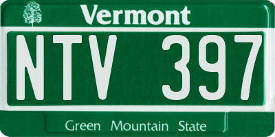 VT license plate NTV397