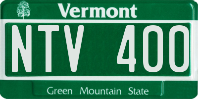 VT license plate NTV400