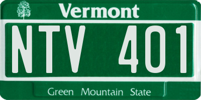 VT license plate NTV401