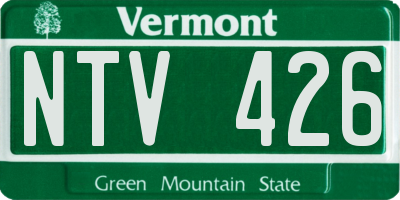 VT license plate NTV426