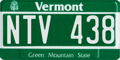 VT license plate NTV438