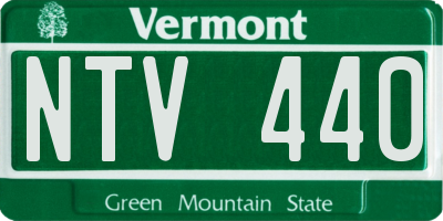 VT license plate NTV440