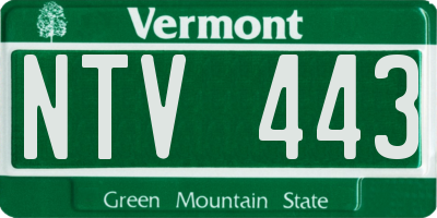 VT license plate NTV443