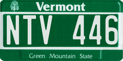 VT license plate NTV446