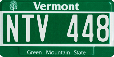 VT license plate NTV448