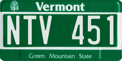 VT license plate NTV451