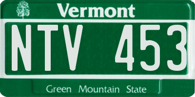 VT license plate NTV453