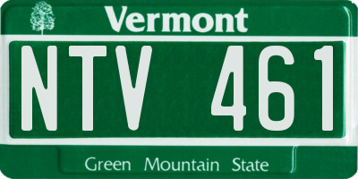 VT license plate NTV461