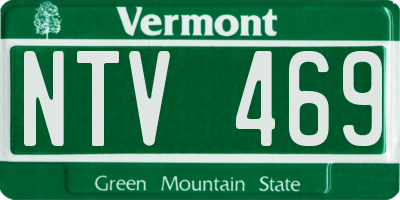 VT license plate NTV469