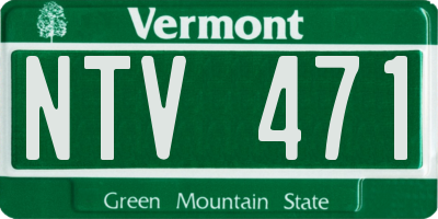 VT license plate NTV471