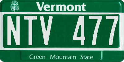 VT license plate NTV477