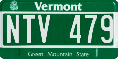 VT license plate NTV479