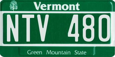 VT license plate NTV480