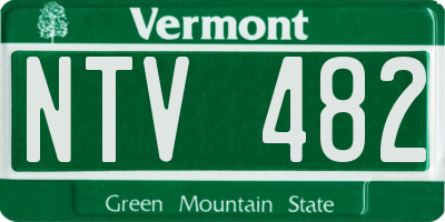 VT license plate NTV482