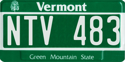 VT license plate NTV483
