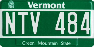 VT license plate NTV484