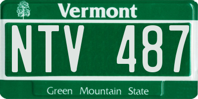 VT license plate NTV487