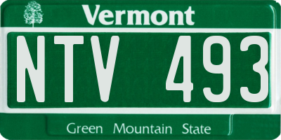 VT license plate NTV493