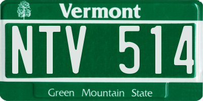 VT license plate NTV514