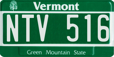 VT license plate NTV516