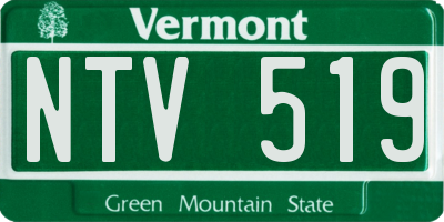 VT license plate NTV519