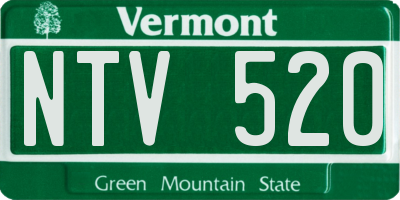 VT license plate NTV520