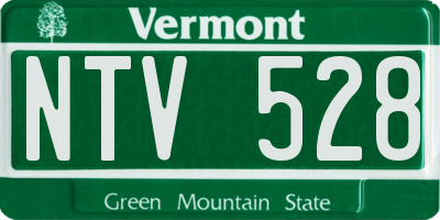 VT license plate NTV528