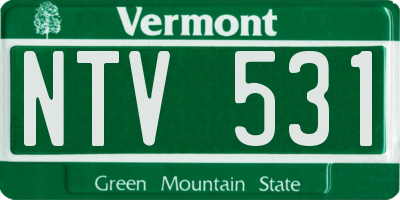 VT license plate NTV531