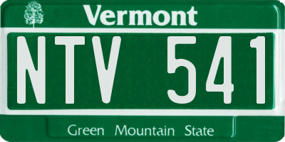 VT license plate NTV541