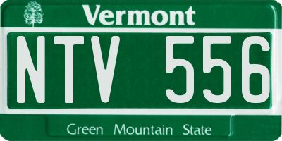 VT license plate NTV556