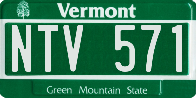 VT license plate NTV571