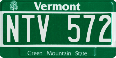 VT license plate NTV572
