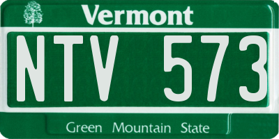 VT license plate NTV573
