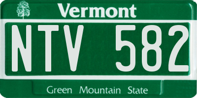 VT license plate NTV582