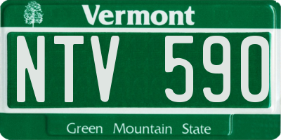 VT license plate NTV590
