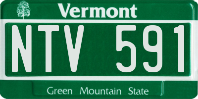VT license plate NTV591