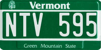 VT license plate NTV595