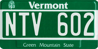 VT license plate NTV602