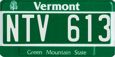 VT license plate NTV613