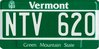 VT license plate NTV620