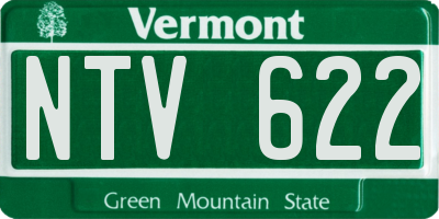VT license plate NTV622
