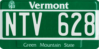 VT license plate NTV628