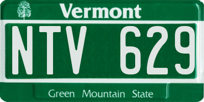 VT license plate NTV629