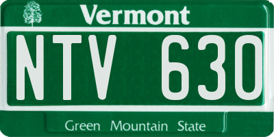 VT license plate NTV630